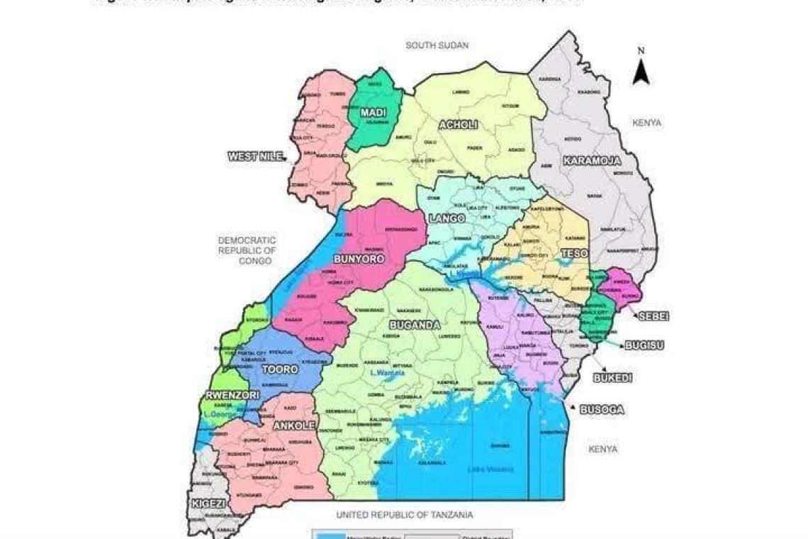 Map of Buganda within a united Uganda as it should be Map of Buganda within a united Uganda as it should be